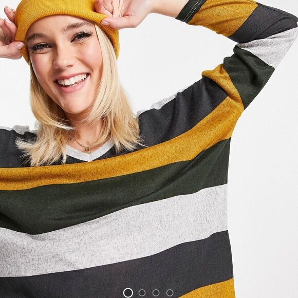 Long Sleeve V-Neck Jersey Top by JDY/ASOS - Picture 6 of 12